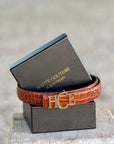 Cinturón Croco Brown