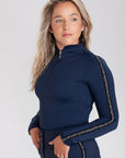 Base Layer Black Line Navy
