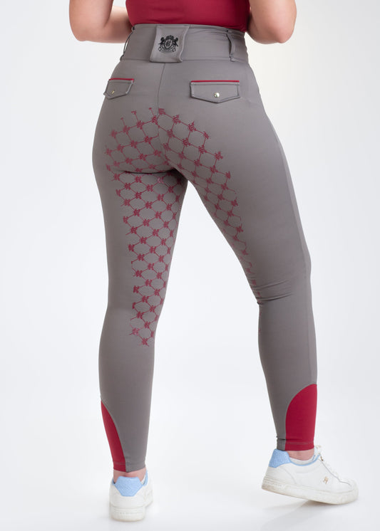 Breegging Grey-Burgundy