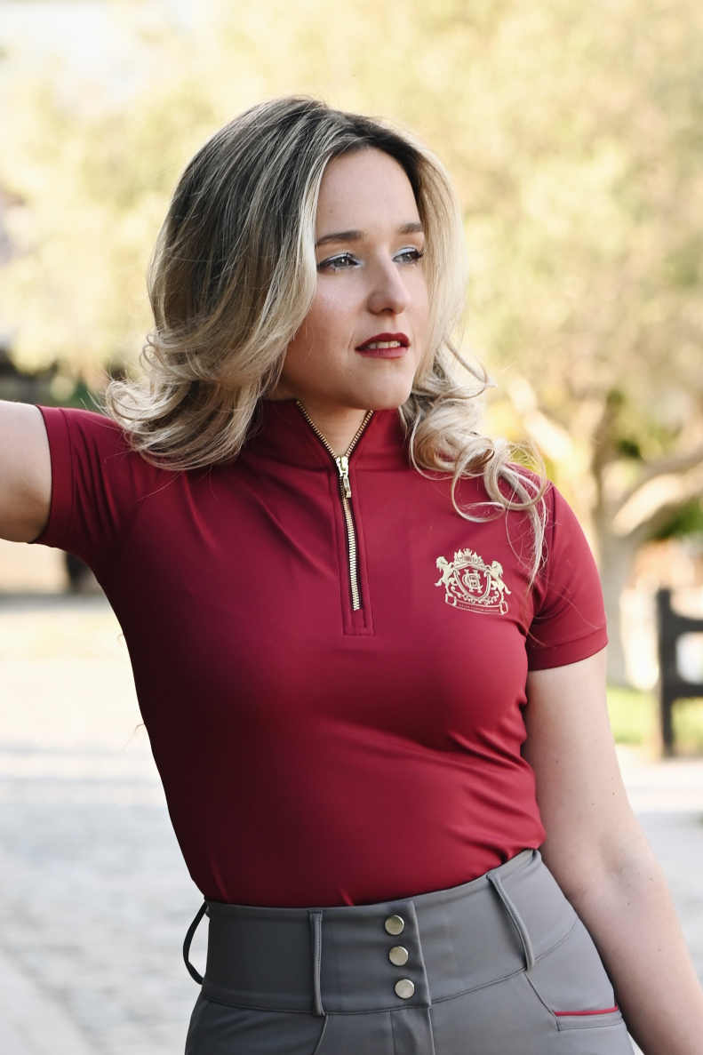 Base Layer Royal Burgundy Haute Couture Equestrian